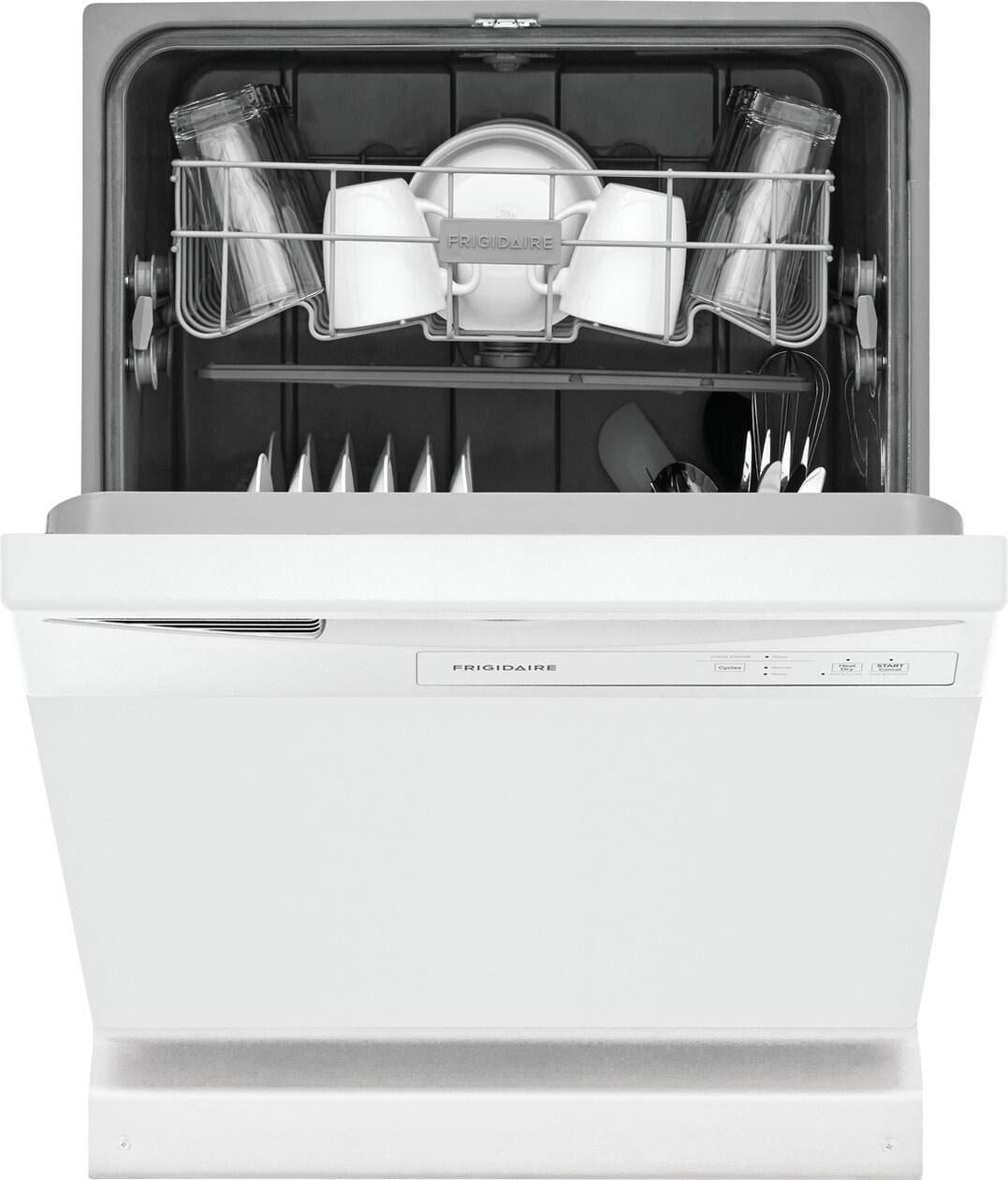Frigidaire FDPC4221AW 24″ Built-In Dishwasher, Front Control, White - Image 4
