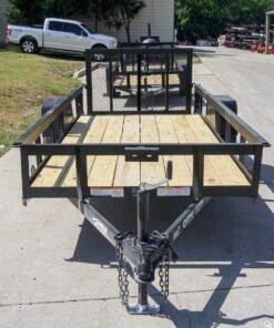 5×12 Powder Coated Dovetail Utility Trailer 3500lb Axle