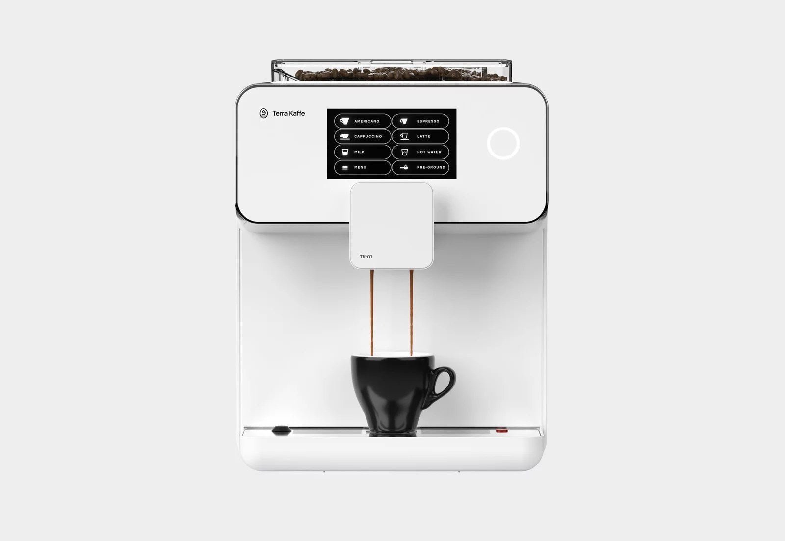 Terra Kaffe TK-01 Espresso Machine – White - Image 2