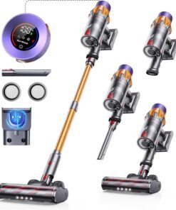 Cordless Vacuum Cleaner, 550W 45KPA 60 Mins Runtime Self-Standing Vacuum