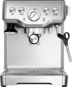 Breville – the Infuser Manual Espresso Machine with 15 bars of pressure, Milk Frother and Water filtration – Silver