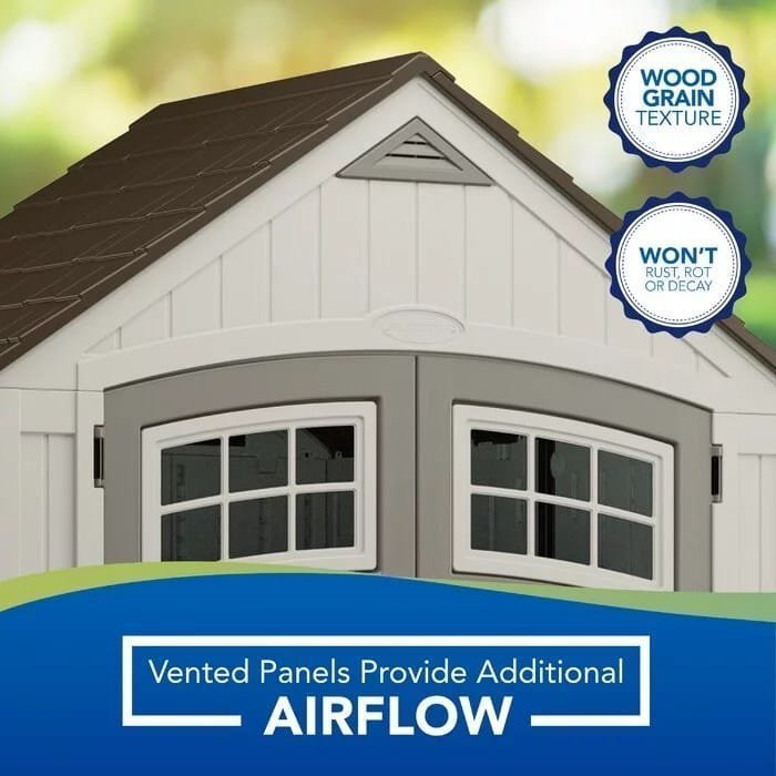 Cascade 7 ft. W x 4 ft. D Plastic Storage Shed - Image 2