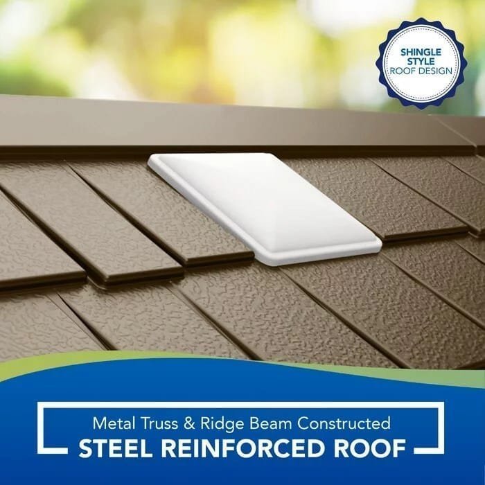 Cascade 7 ft. W x 4 ft. D Plastic Storage Shed - Image 7