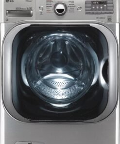 LG – 5.2 Cu. Ft. High Efficiency Front-Load Washer with Steam and TurboWash Technology – Graphite steel