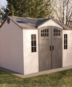 Lifetime 10ft x 8ft Outdoor Storage Shed with Carriage Doors