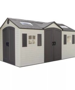Lifetime 15′ x 8′ Dual-Entry Outdoor Storage Shed