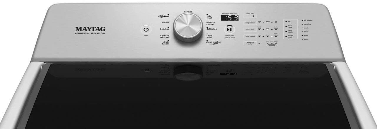 Maytag – 4.7 Cu. Ft. Top Load Washer with Dual-Action PowerWash Agitator – White - Image 11