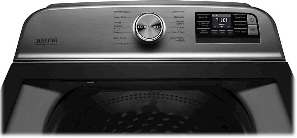 Maytag – 5.3 Cu. Ft. High Efficiency Smart Top Load Washer with Extra Power Button – White - Image 12