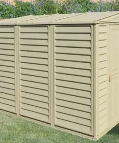 SideMate 4 ft. W x 8 ft. D Plastic Lean-To Storage Shed Installation Included