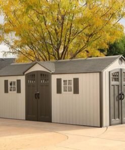 20 ft. x 8 ft. Outdoor Plastic Storage Shed