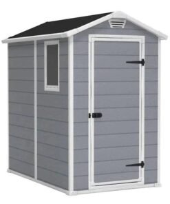 Storage Shed: Manor 6X8DD Indoor Storage Shed, Brown