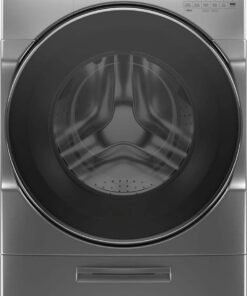 Whirlpool – 4.5 Cu. Ft. High Efficiency Stackable Front Load Washer with Steam and Load & Go XL Dispenser – Chrome shadow