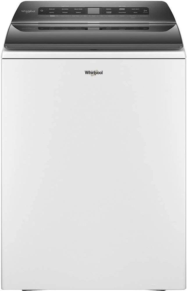 Whirlpool – 4.8 Cu. Ft. High Efficiency Smart Top Load Washer with Load & Go Dispenser – White