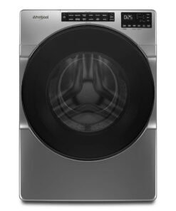 Whirlpool – 5.0 Cu. Ft. High-Efficiency Stackable Front Load Washer with Quick Wash Cycle – Chrome shadow