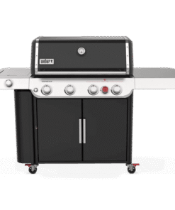 Nexgrill 4-Burner Propane GAS Grill in Black with Side Burner and Stainless Steel Main Lid