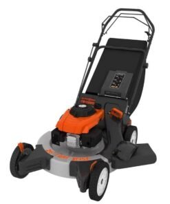 26 in. 208 cc Gas Walk Behind 3-In-1 Wide Area Self Propelled Lawn Mower, Rear Wheel Drive with Blade Brake Clutch