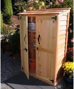 4 ft. W x 2 ft. D Garden Chalet Cedar Wood Tool Shed