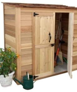 6 ft. W x 3 ft. D Grand Garden Chalet Cedar Wood Tool Shed