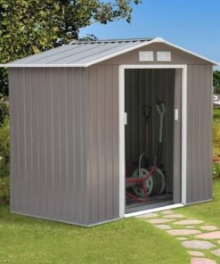 7 ft. W x 4.2 ft. D Metal Storage Shed