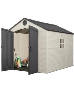 8 Ft. W x 10 Ft. D Plastic Traditional Storage Shed