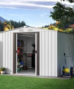 8ft. W x 8ft. D Metal Storage Shed