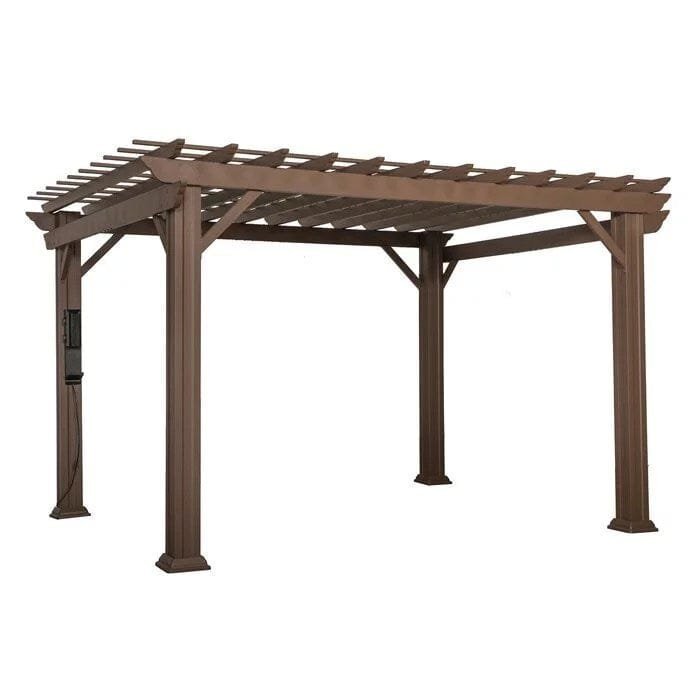 Backyard Discovery 12 ft. x 10 ft. Steel Traditional Pergola - Image 2