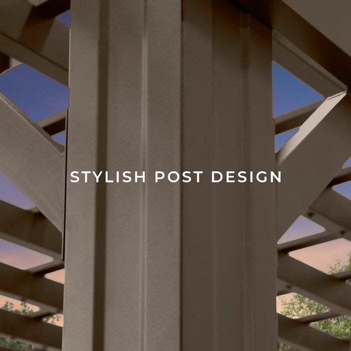 Backyard Discovery 12 ft. x 10 ft. Steel Traditional Pergola - Image 8