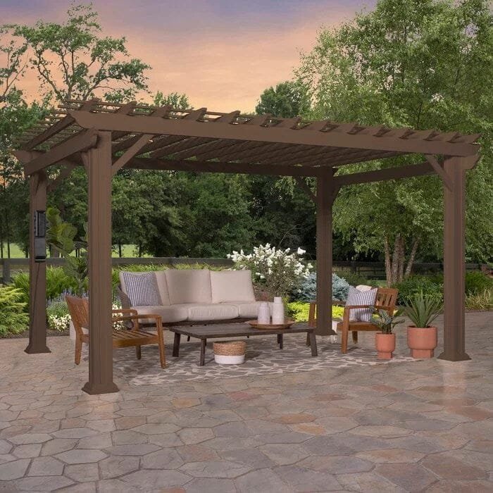 Backyard Discovery 14 ft. x 10 ft. Steel Traditional Pergola - Image 3