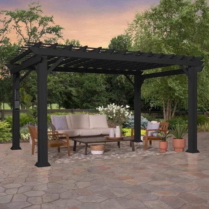 Backyard Discovery 14 ft. x 10 ft. Steel Traditional Pergola - Image 8