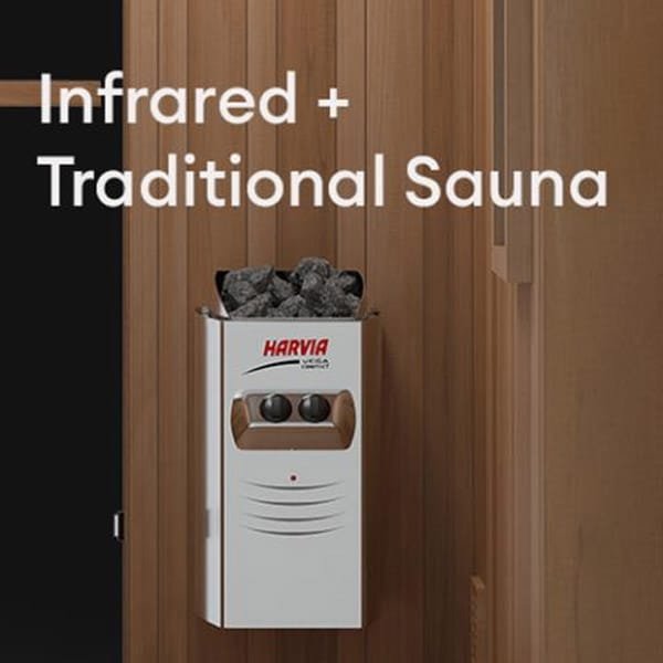 Finnmark FD-4 Trinity 2-Person Infrared & Steam Sauna with Red Light and Traditional Heat - Image 13