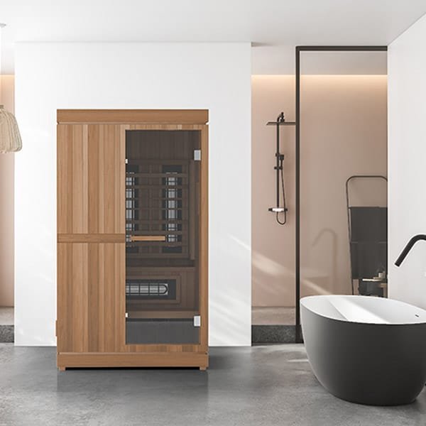 Finnmark FD-4 Trinity 2-Person Infrared & Steam Sauna with Red Light and Traditional Heat - Image 12