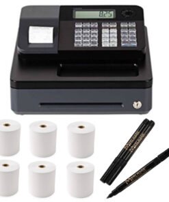 Casio Electronic Cash Register PCRT273 w/ Counterfeit Detector Pen & Paper