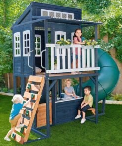 Kids Kidkraft Cozy Escape Playhouse In Navy Installation Included
